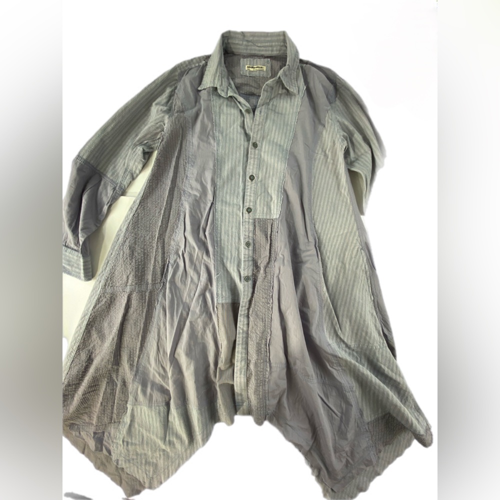 Free People We The Free Remade Dress Shirt Blue Lavender Small NWOT - Picture 9 of 16